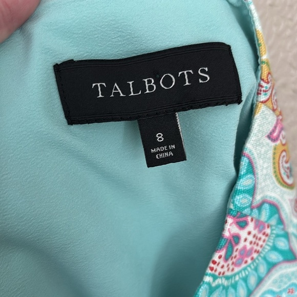 Women’s Talbots Lined Skirt, Size 8, Blue Pink Spring - Picture 8 of 8